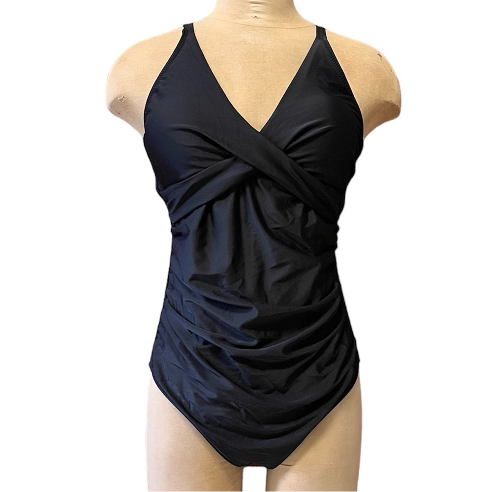 Bellecarrie Black Swimsuit One Piece L Large New